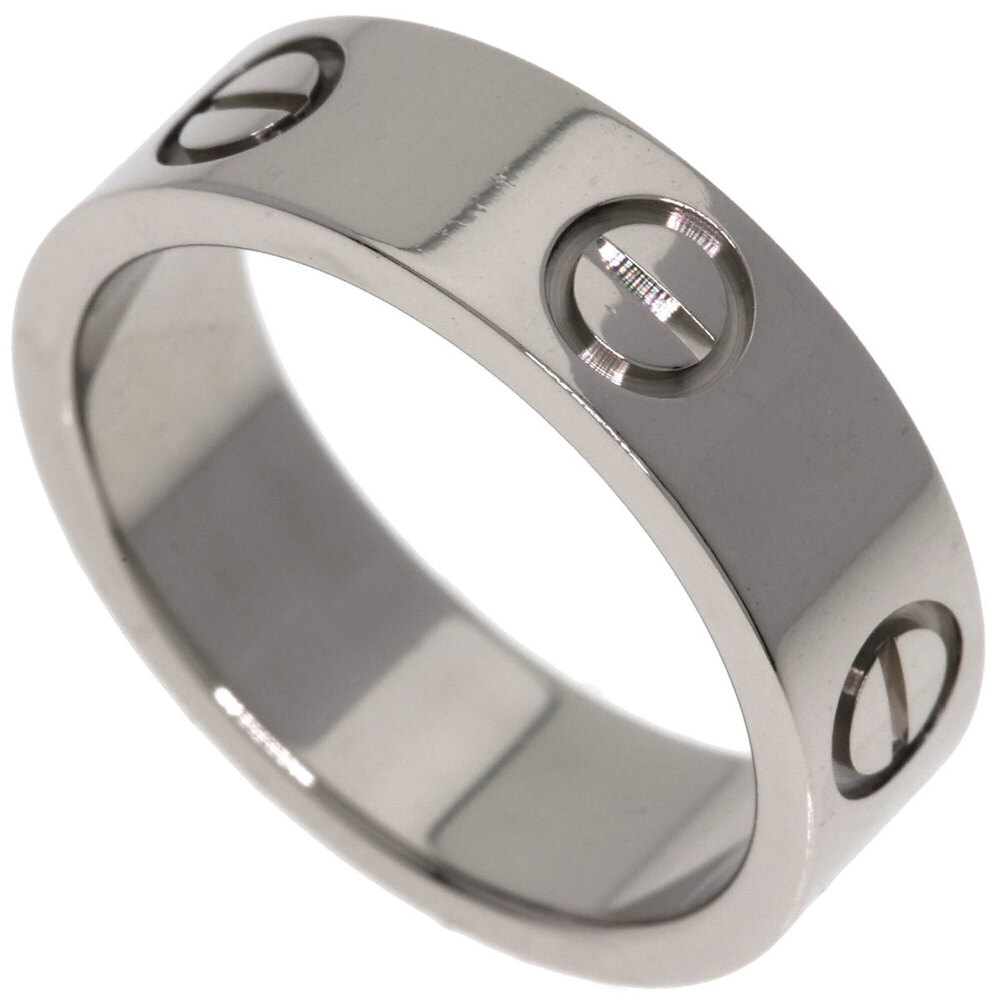 Cartier Love Ring #50, 18K White Gold, Women's Ring, CARTIER